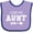 Lavender and Purple, variant on Inktastic I Love My Aunt with Arrow Boys or Girls Baby Bib