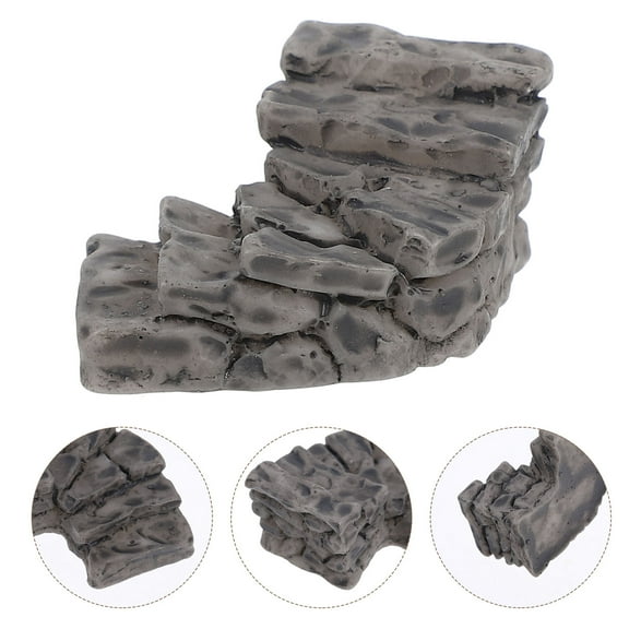 OUNONA Miniature Stone Bridge Ornament, Landscape Stone Step Bridge for Outdoor Decor and Dollhouse Accessories
