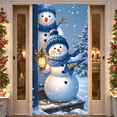 thumbnail image 3 of Snowman Decoration Winter Banner Christmas Design Snow Theme for Holiday Party Indoor Decor Seasonal Celebration, 3 of 9