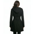 thumbnail image 2 of Jessica Simpson Double Breasted Hooded Coat, Black, 2 of 4