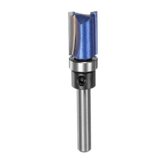 Uxcell Pattern Flush Trim Router Bit 4/5" Cutting Length for Woodworking,  Silver Blue