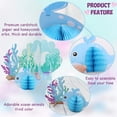 thumbnail image 4 of VONTER 8 Pieces 3D Ocean Themed Ocean Sea Animal Honeycomb Centerpiece Sea Creature Honeycomb Decoration Ocean Themed Table Honeycomb Fish Honeycomb for Birthday Baby Shower Party Supply, 4 of 6