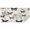 Butterfly Text Leaf, variant on Butterfly White Silhouette Pattern Rectangle Tablecloth 60"x84",Waterproof Polyester Rectangle Table Cloth, Wipeable Spillproof Polyester Tablecloth for Dining, Camping, Indoor and Outdoor