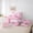 Pink 02, variant on Erosebridal Pink Cartoon Animal Twin Bedding Sets 7-Piece, Lion Giraffa Bedding Comforter Set