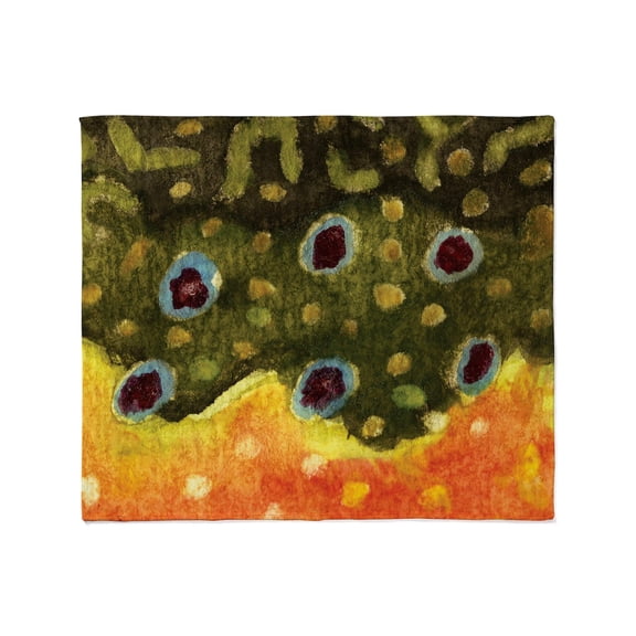 CafePress - Brook_Skin_Sq_New Throw Blanket - Soft Fleece Throw Blanket, 50"x60" for All Ages