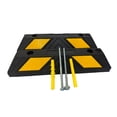 thumbnail image 3 of Phasa Par Tope Estacionamiento 56cm Hule Negro Reflejante Kit uso rudo, 3 of 5