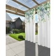 thumbnail image 3 of nqOlkjepod Outdoor Curtains for Patio Waterproof, Eucalyptus Outdoor Privacy Panels Grommet, Farm Leaves Boho Watercolor Leaves Spring Blackout Outside Curtains for Porch/Cabana 54"x108", 2 Panels, 3 of 8
