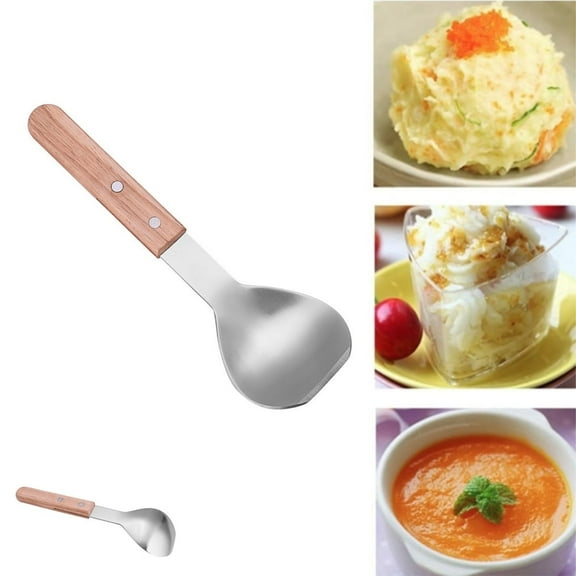QZS Stainless Steel Ice Cream Shovel,1Pcs Reusbale Ice Cream Spade for Restaurant,Portable Versatile Tool for Wedding,Party,Home Use