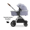 thumbnail image 3 of Mompush Ultimate2 Baby Stroller with Bassinet and Adjustable Seat, Lavender, 25LB, Unisex, 3 of 6