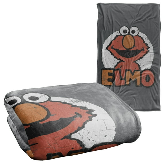 Sesame Street Elmo Name Officially Licensed Silky Touch Super Soft Throw Blanket 36" x 58"