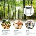 Stools 24 Inch Counter Stools Solid Wood Legs Espresso with Gray PU