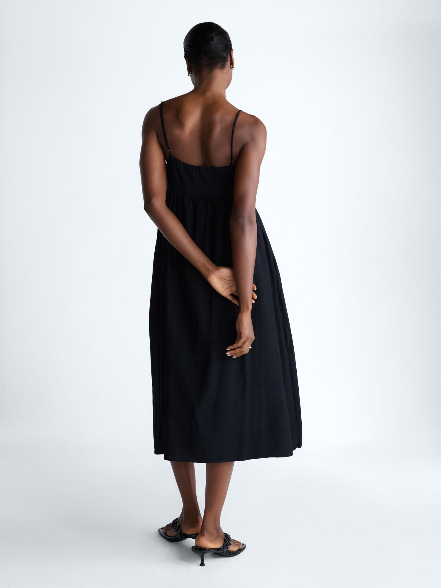 Scoop Women's and Women's Plus Flowy Maxi Dress, Sizes XS-4X