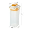 thumbnail image 3 of Refrigerator Water Bottle 1PC,4.45x4.45x10.43in,Large 1.7L Capacity Pitcher with Fruit Infuser Filter for Fresh Cold Beverages, Fits Side Door Storage(Clear), 3 of 9