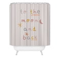 thumbnail image 2 of Society6 Hello Twiggs To The Moon And Back Shower Curtain 71" x 74", 2 of 3