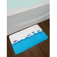 thumbnail image 2 of Sea Animals Bath Mat, Lead and Three Dolphins Shadow on Waves Oceanlife Maritime Theme Image, Non-Slip Plush Mat Bathroom Kitchen Laundry Room Decor, 29.5 X 17.5 Inches, Blue Turqouise, Ambesonne, 2 of 2