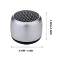 thumbnail image 3 of Mini Bluetooth Speaker - Portable High Volume Steel Cannons, Wireless Outdoor Audio with Enhanced Bass, 360° Surround Sound, Remote Shutter, Ideal for Travel, Hiking, Beach, Gift Idea, 3 of 7