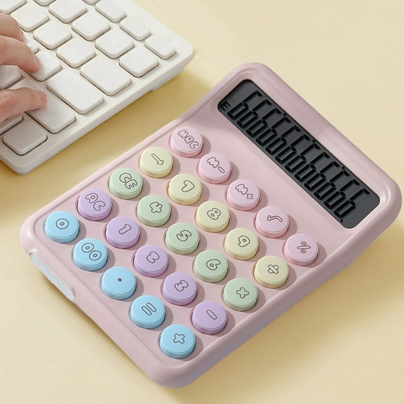 Calculator Campus Dopamine Color Calculator Large Screen 12 Digit Display Office Finance Portable Calculator For Elementary School Teens For Office Home