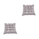 thumbnail image 1 of Ounissouiy Cojín de asiento de tela de poliéster cómodo y transpirable relleno de perlas sin liberación de presión con relleno de perlas gris gris-plata 2Conjunto, 1 of 6