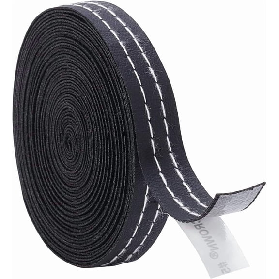 5M Leather Self-Adhesive Car Interior Moulding Trim White 14mm DIY Supplies