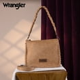 thumbnail image 3 of Wrangler Shoulder Bag for Women Crossbody Purse with Woven Strap, Light Brown, 3 of 7