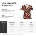 thumbnail image 7 of Fuzoiu Ice Cream Cake Print Women's V-Neck T-Shirt,Women's Short Sleeve Top, Comfortable for Work, Leisure, and Sports, 7 of 7