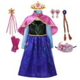 thumbnail image 1 of Disney Frozen Snow Queen Elsa vestido princesa Anna disfraz de Halloween para niñas niños malla blanca ropa de fiesta de graduación Vestido 3T (etiqueta 110) Gao Jinjia LED, 1 of 2