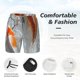 thumbnail image 3 of Balery Koi Fish Water Bañador para hombre, shorts de playa de secado rápido con entrepierna y forro de compresión-Medium, 3 of 6