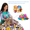 thumbnail image 2 of Posh Creations Stuffable Organizing Cover Only, Chair,Canvas, Kids, 3ft, Gray Floral, 2 of 3