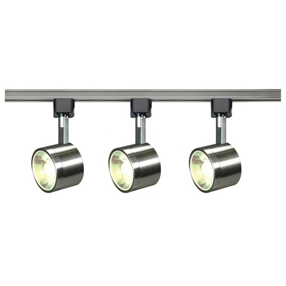 1 - Light Brushed Nickel/Silver Track Lighting