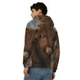 thumbnail image 4 of Kdxio Yak Print Men Hoodies Casual Hoodies for Men with Zip Pockets Full Zip Long Sleeve Sweatshirt Sports Hooded Jacket-3X-Large, 4 of 5