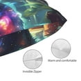 thumbnail image 3 of Pofeuu Cosmic Cat In Window Print Polyester Microfiber Plush Pillowcases, Super Soft and Cozy Pillow Case Covers with Envelop Closure（Pillow core not included）-14"x20", 3 of 6