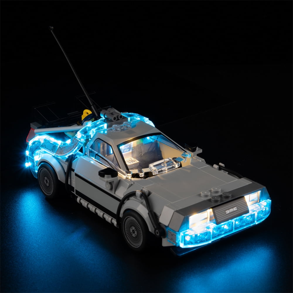 QC Ltbrick Led Light Kit Lighting Set Compatible With The Lego Speed Champions Time Machine from Back to the Future 77256 Building Toy for Kids Building Blocks Without Lego Set