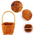 thumbnail image 2 of FUTUREORYY Rattan Flowerpot Square Rattan Handwoven 1PC, 2 of 8