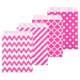 thumbnail image 1 of Uxcell 100Pcs Bolsas de Papel Kraft, 7" x 5" Bolsas de Caramelo Impermeables, Bolsas de Favor Planas, Bolsas de Regalo Pequeñas, Rojo Rosa, 1 of 6