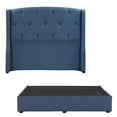 thumbnail image 1 of Box Base Cama King Size + Cabecera Zefyr Azul, 1 of 8
