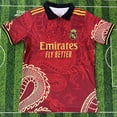 thumbnail image 1 of Camiseta De Fútbol Clásica De Verano De Manga Corta Del Real Madrid Dragón Rojo, Edición Especial, Temporada 24-25XL, 1 of 2