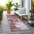 thumbnail image 6 of Addison Rugs Chantille Indoor/Outdoor Transitional Watercolors Merlot Washable Runner Rug, 2'3" x 7'6", 6 of 6