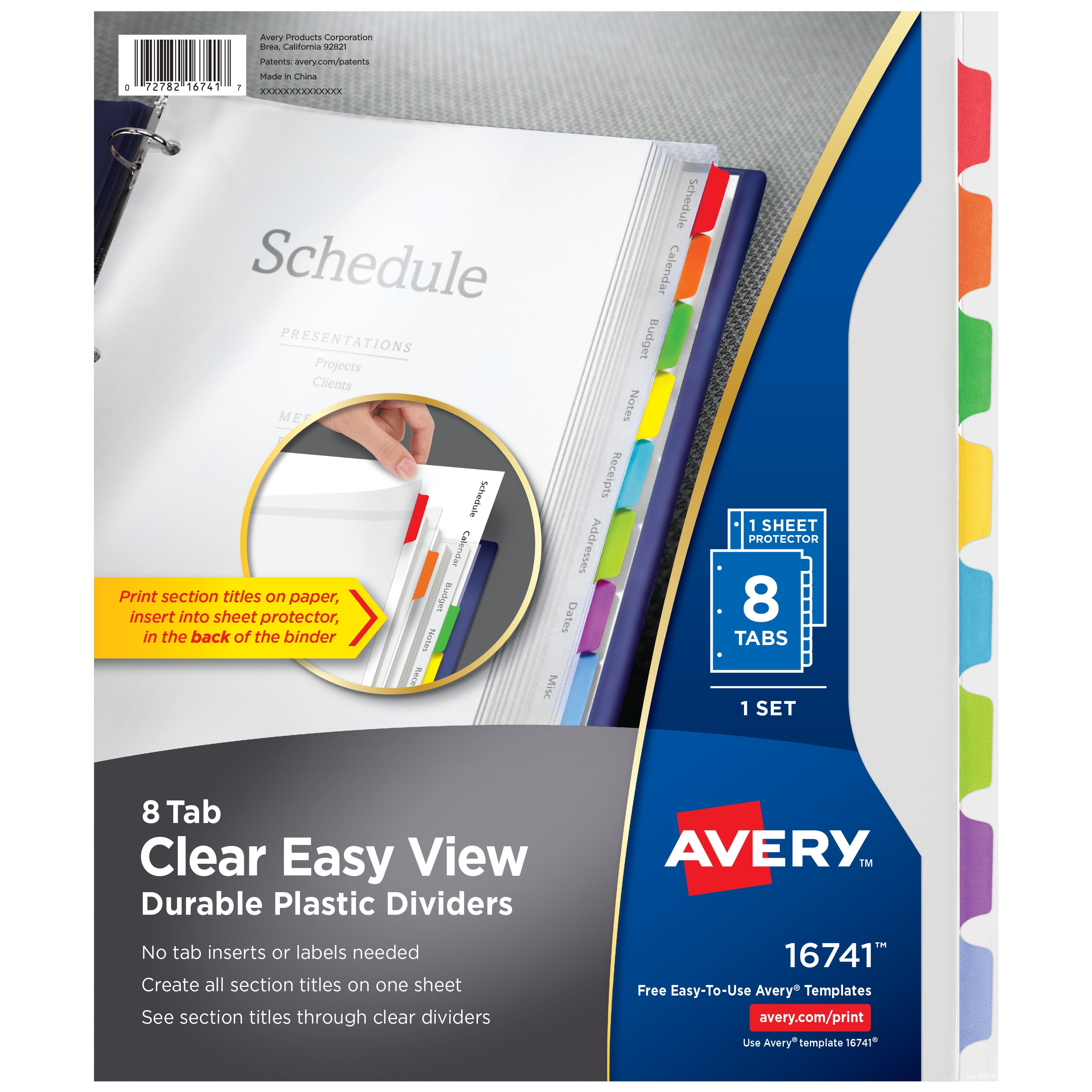 Durability viewer 1.16 5. Plastic Sheet Dividers. Sheet Protector. Tab Clear. Easy Clear.