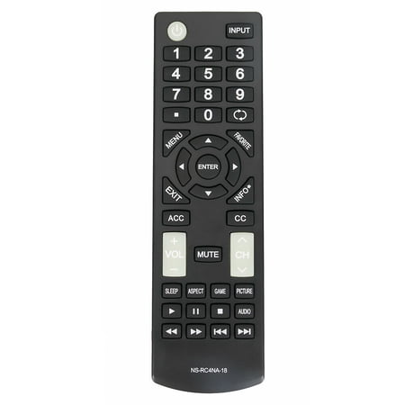 New IR Remote Control NS-RC4NA-18 Replace for Insignia TV NS-55D420NA18 NS-40D420MX18 NS-55D420MX18 NS-39D310NA17 NS-50D510NA17