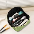 thumbnail image 2 of FORMRS Makeup Bag Travel Cosmetic Organizer for Women Fold Flat Zipper Pouch with Handle, Red Martini, 2 of 8