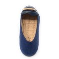 thumbnail image 5 of Victoria K Women's Denim Slip-on With Gold Buckle Ballerina Flats, 5 of 5