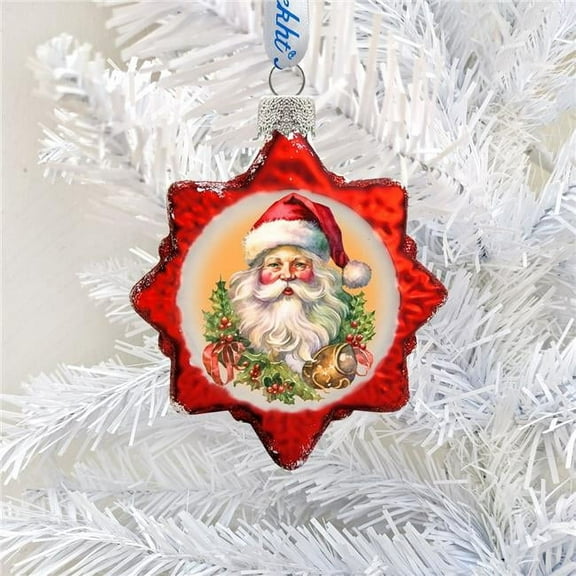 Welcome Santa Mercury Glass Ornaments by G. Debrekht - Christmas Santa Snowman Decor - 776019