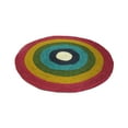 thumbnail image 2 of Oussum Hand Woven Natural Jute Area Rug Multicolor Round Indoor Home Décor Area Runner Online, 2 of 6