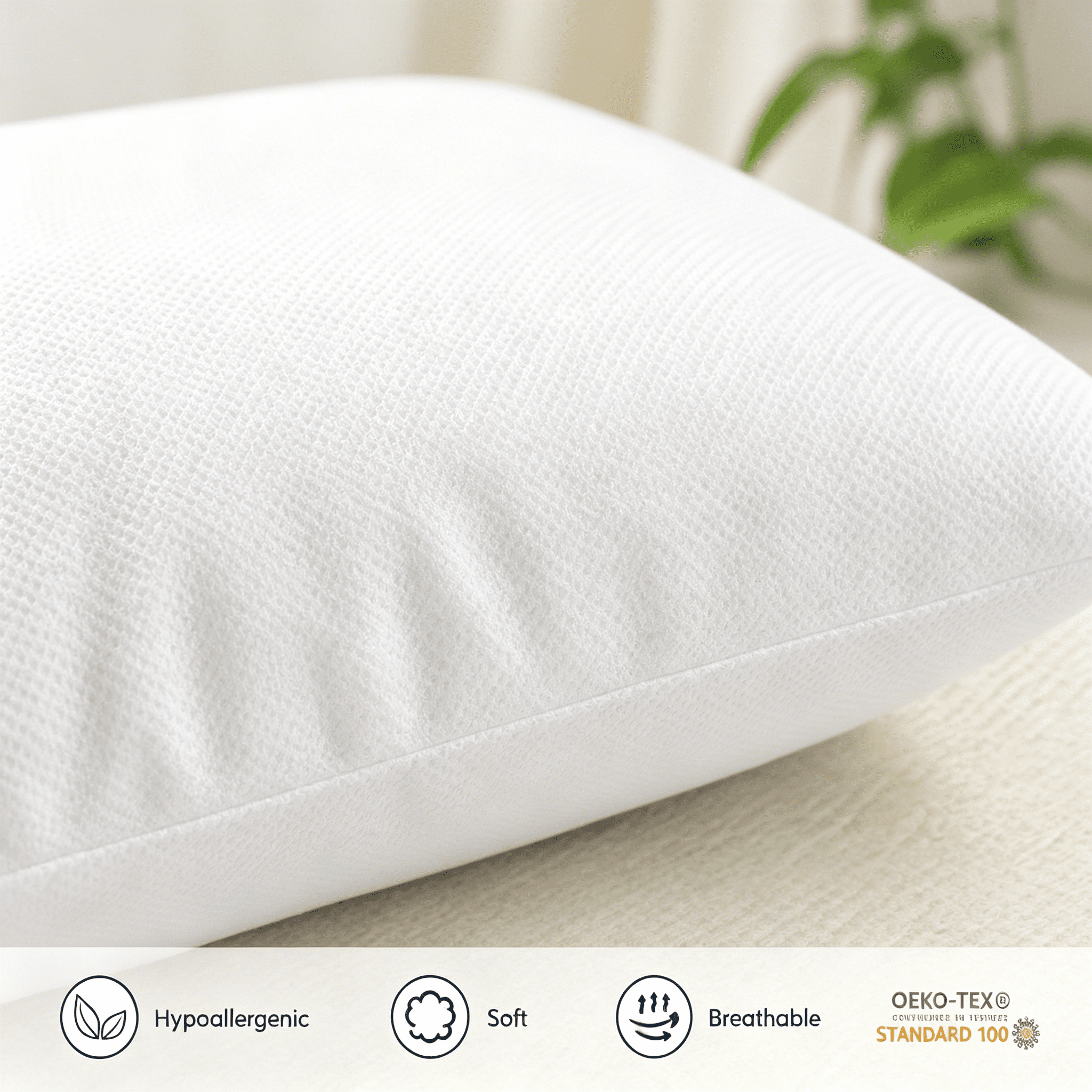 Phantoscope Decorative Pillow Insert, 16" x 16", 2 Pack, Fluffy Fill