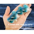 thumbnail image 4 of Corazón de bolsillo de vidrio para playa, adorno de corazón de vidrio oceánico hecho a mano con fusión de mar natural, ficha de bolsillo de corazón de vidrio fusionado, mini ficha linda y duradera con, 4 of 7