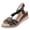 Black, variant on GERsome Women's Wedge Sandals Platform Open Toe Ankle Strap Comfort Walking Summer Beach Travel Sandals, Gray Size 5.5