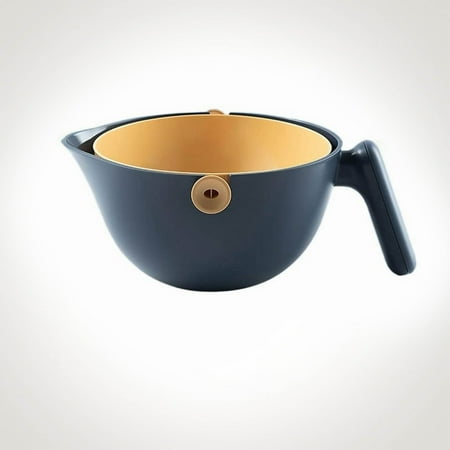 

Strainer Stainless Steel Corner Strainer Bathroom Cover Flat Fruit Strainer Fruit Cleaning 2 In 1 Cleaning Filter Blue With Drain Handle Kitchen Colander Kitchen