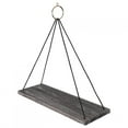 thumbnail image 4 of 2pcs Nordic Style Cotton Lanyard Wall-Mounted Wooden Floating Rack Storage Rack(Antique), 4 of 7