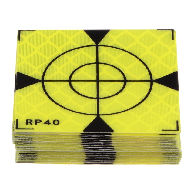 20uds Encuesta Reflector Hojas 40mm Autoadhesivas Reflectante Cinta Encuesta Objetivo Marca para Total Estaciones, Verde