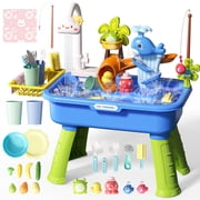 JoyStone 4-in-1 Toddler Sand Water Table with Electric Pump, 21.25” Kids Kitchen Sink Water Table… — $31.49 (48% off)